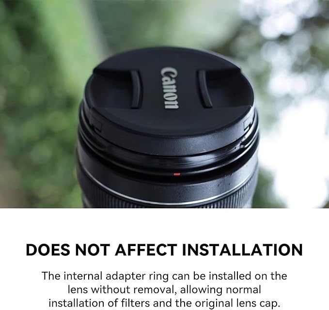 Kase 67mm Magnetic Adapter Ring, Aviation Aluminum 0.5s Snap-On Frame for CPL/ND/UV Filters, No Light Leak & Vignette, Ultra-Thin Stackable for DSLR Mirrorless Wide-Angle Vlog