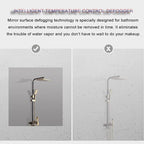 Bathroom Mirror with LED Lights，Smart Illuminated LED Bathroom Mirror，Energy-Saving LED Smart Mirrors，LED Mirror for Bathroom，with Demister Pad and Smart Touch Switch(H70*W90cm/H27.6*W35.4IN)