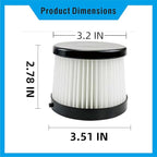 Suitable for DeWalt DCV501HB 20V DCV5011H Air Filter Replacement, Pack of 4