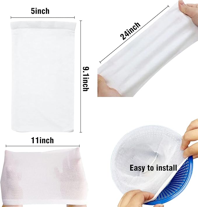 80PCS Pool Skimmer Filter Socks for Above Ground and Inground, Pool Skimmer Basket Nets, Ultra Fine Mesh Screen Socks for Pool Skimmer Basket