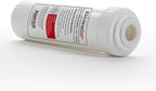 LiquaGen Activated Alumina + Carbon + KDF-55 Replacement Water Filter Cartridge – Helps Manage Fluoride, Chlorine & Taste, Refillable 2.5" x 10", 2.5" x 20", 4.5" x 10", 4.5" x 20" (1, 2.5" x 10")