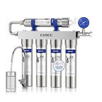 EIREE H502B Under‑Sink Ultrafiltration Water Filter – 0.01 µm Membrane, Removes 99.99% Heavy Metals, Chlorine & Odor, Stainless Steel Housing, USA Tech
