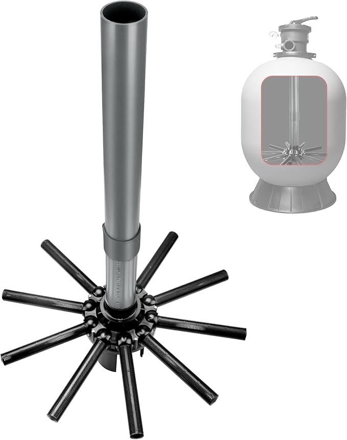 SX244DA Lateral Assembly with Center Pipe Compatible with Hayward s244t Sand Filter Tank, Threaded Lateral Assembly for Hayward S244TC, S270T, S270T2, Spa Pool Sand Filter Replacement Parts