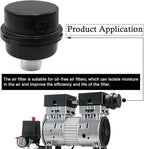 2pcs 1/2" Thread Air Compressor Silencer,Air Compressor Intake Filter Sound Muffler Accessories 20mm for generators,blowers, exhaust ports