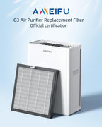 AMEIFU Air Purifier Replacement Filter, AMEIFU G3 Air Purifier, 1 Pack, White, for FXAP2W & A-1 (Not Include Washable Filter)