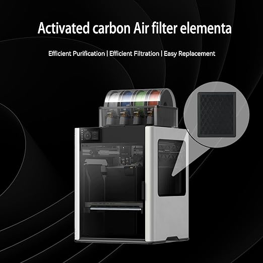 2PCS Air Filter for Bambu Lab H2D/H2S/H2D Laser,3D Printer Activated Carbon Air Purifier Filter Replacement Accessories