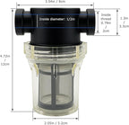 1/2" Female NPT in-Line Strainer with 100 mesh Stainless Steel Filter Screen (1/2“ 100 Mesh)