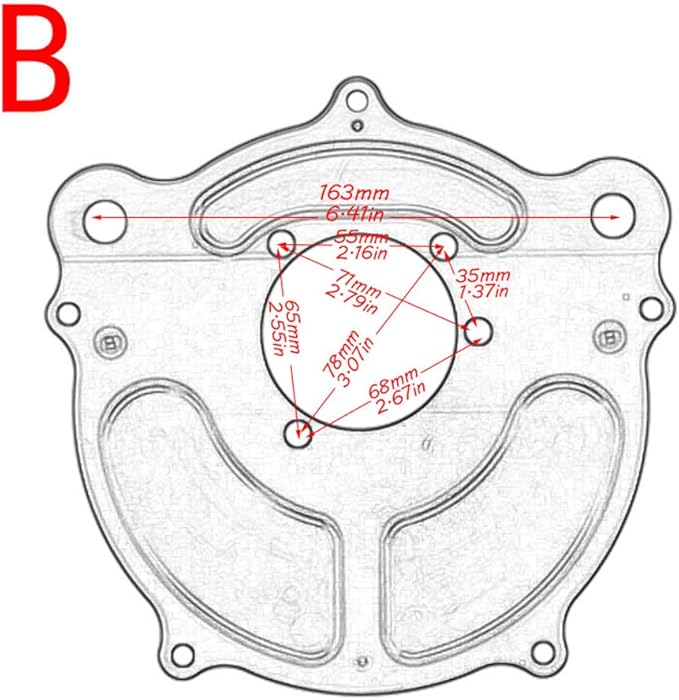 Harley Air Cleaner Turbine Intake Chrome Filter Kit Cnc Cut for Motorcycle Dyna 2000 - 2017 Softail 2000 - 2015 Touring 2000 - 2007 Fitment - B (Blue)