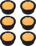 6Pcs Air Compressor Silencer Filter Elements, Air Compressor Intake Filter Sound Muffler Silencer Intake Paper Replacement Elements