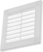 Vent Systems 3" x 3" (Opening Dimensions) Black Plastic Soffit Vent Cover - Durable Flat Square Air Vent Grille with Mesh Screen - Weather Resistant Ventilation Grill Wall & Ceiling Indoor & Outdoor