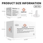 200 Counts Thermometer Ear Covers, Ear Thermometer Probe Covers, Lens Filters/Refill Caps for All Braun Ear Themometer Models, BPA Free Digital Disposable Ear Thermometer Covers