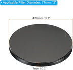 PATIKIL 77mm Lens Cap, Camera Lens Cap Cover Universal Front Metal Lens Filter Stacks Cap Protective Case for 77mm Camera Circular Polarizing Fader ND Filter, Black