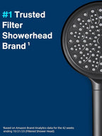 Cobbe Handheld Filtered Shower Head - Filters >99% Chlorine - Advanced 2.0 Carbon System - Water Softening Beads for Hard Water - Relieves Dry, Itchy Skin - Matte Black