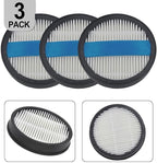CHEBIO Filter Replacement Parts for V16PRO Cordless Vacuum Cleaner, Washable Reusable High Efficiency Vacuum Cleaner Filters with Blue Handle, 3 Pack