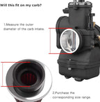 Evermotor Motorcycle Air Filter, 41mm 42mm 43mm Filter for 50cc 70cc 90cc 110cc 125cc 150cc Carb Filter GY6,Moped,ATV