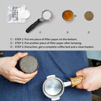 watchget 51mm Espresso Paper Filters - 1000 Pcs Unbleached Coffee Filter Papers for 51mm Portafilter Baskets, Compatible with Espresso Machines and Coffee Maker Accessories