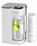Ecoviva Mate 3 Countertop Reverse Osmosis Water Filter, 8-Stage RO Water Filtration System with 44oz Water Pitcher Smart Auto-Filling, 3:1 Pure to Drain, NSF Certified Tabletop Purifier, White
