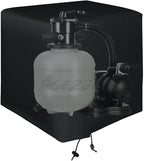 Pool Sand Filter Cover Outdoor Ground Swimming Pool Filter Pump Protective Cover Transparent Filter Cartridge Pump Cover 600D Protective Cover