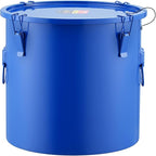 VEVOR Fryer Grease Bucket, 8 Gal Oil Disposal Caddy Carbon Steel Fryer Oil Bucket with Rust-Proof Coating, Oil Transport Container with Lid, Lock Clips, Filter Bag for Hot Cooking Oil Filtering