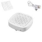 Mini Nail Dust Collector & Extractor Fan - Low Noise Portable Vacuum for Nail Drilling and Polishing, Compact Design with Magnetic Filter Cover for Home Salon (WHITE)