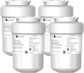 Lifefilter Replacement for MWF Refrigerator Water Filters, MWFP, HDX FMG-1, MWFA, GWF, GSE25GSHECSS, WFC1201, RWF1060, 197D6321P006, 9991, PC75009, 4 Pack