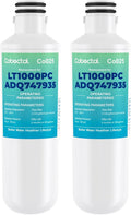 ADQ747935 Water Filter Replacement for LG LT1000P/PC/PCS ADQ74793501 ADQ74793502 MDJ64844601 LMXS28626S LRFLC2706S LFXS26973S LT-1000PC LFXC22526S LHFS28XBS LHFS28XBS Water Filter | 2pack | Cobectal