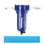 NANPU 1/2" NPT Compressed Air Filter, Zinc Alloy, 5 Micron Brass Element, Quick Release Bowl, Manual Drain, for Air Compressor ＆ Pneumatic Tools