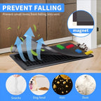 4-Pack 7"x13" Powerful Magnetic Vent Covers - Super Strong Neodymium Magnets, No Slip & No Drill Needed - Secure Fit for Floor/Wall/Ceiling Registers - Durable Air Vent Screen (Black, 7x13)