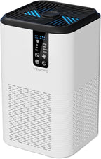 Air Purifier for Home Large Room Up to 1750ft²,3-in-1 Filter with Sleep Mode,Air Purifier with Aromatherapy Diffuser for Office,Living Room,Bedroom,Remove Smoke Odor,Home Pets,White Black