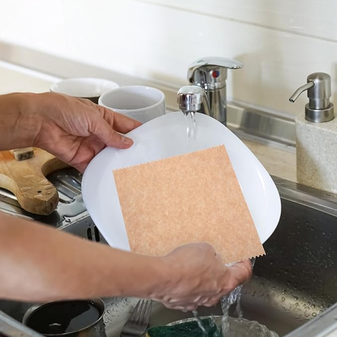 VALICLUD 10pcs Loofah Dish Cloths 25x25cm Highly Absorbent Kitchen Washing Towels Plant Reusable Scrubbers for Dry and Wet Use Cleaning Utensils and Surfaces