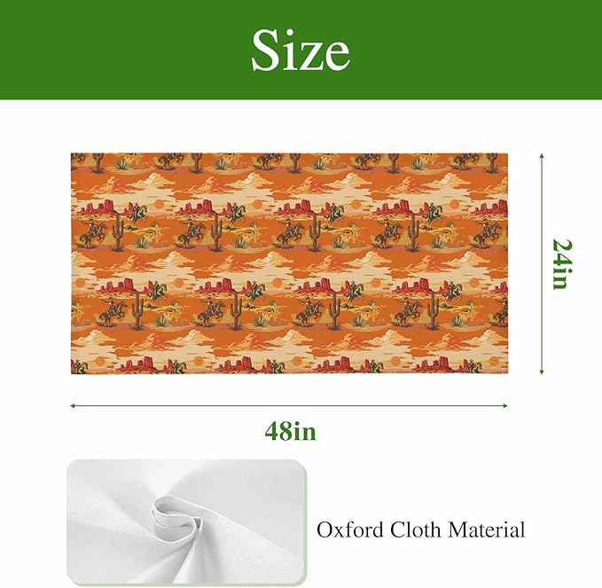 Tropical Plant Cactus Fluorescent Light Covers 4 Pack Western Cowboy Horse Sunset Deserts Orange Magnetic Fluorescent Ceiling Lights Filters for Office Classroom Home Drop Ceiling 4x2 Feet