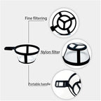 1/3/5/10pcs Coffee Filter Reusable Nylon Coffee Pot Filter Portable Basket Cup Style Environmental Protection Mesh Coffee Tools(1pcs)
