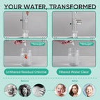 Cobbe Shower Filter | All-METAL Joint | 99% REMOVAL Shower Head Filter for Hard Water, Heavy Metals, Chlorine and Harmful Substance, Improve your skin and hair - Brushed Nickel