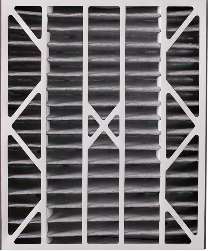 Nordic Pure 20x25x5 (Actual Size: 19 3/4 x 24 1/4 x 4 7/8) Air Bear Air Filter Replacement MERV 12 Pleated +Carbon 4 Pack