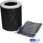 PUREBURG Replacement Filter Compatible with Dhyala KJ02 Air Purifier,2-Pack HEPA Activated Carbon 2-in-1 & 4 Pre-Filters For Air Clean Dust VOCs Odor 3-Stage Filtration