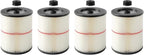 Nispira 9-17816 17816 Red Stripe Replacement HEPA Filter for Craftsman Craftsman Shop Vac Wet/Dry Vacuum 5/6/8/12/16/32 Gallon Larger, 4 Pack