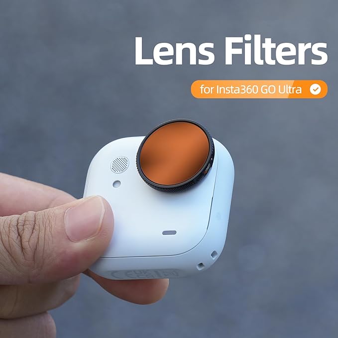 ND16/PL Filter Compatible with Insta361 GO Ultra Camera ND Lens Filter Accessories Waterproof Scratch-Resistant