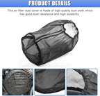 Air Intake Filter Sock Cover, Waterproof Dustproof Air Cleaner Protective Cover, High Flow Cone Car Intake Filter Rain Sock, Universal Car Accessories for SUV, Truck, ATV (Large)