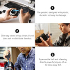 DECHOUS 4pcs Camera Dust Cleaner Air Blower Compressor for DSLR Sensor Lens Filter Cleaning, Portable Squeeze Ball Pump Dust Removal Tool for Photography Equipment