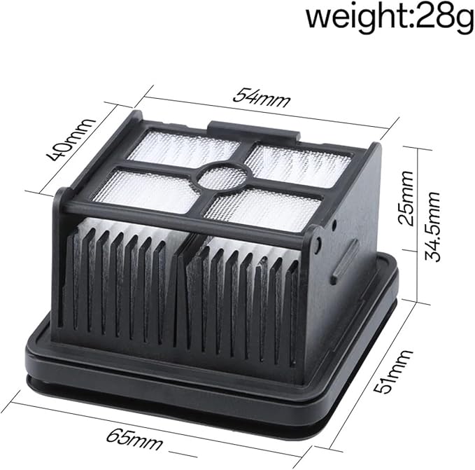 wet dry vacuum cleaner, Compatible For Dreame H12 Pro M12 Pro M13 H13 Pro T12 H20 H30 H12S H12 Floor Scrubber Accessories Filters Screen HEPA,for home and floor(6PCS)