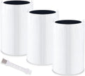 Blue Air 411 Replacement Filter Compatible with Blueair 411 Genuine, Blue Pure 411+,411 Auto & Mini, Efficient Dust Dander Filter&Odor Smoke Activated Carbon Filter, 1 Cleaning Brush(3 Pack Filters)