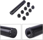 Aluminum Fuel Filter Cleaning Kit in Black | 1/2" x 28 Thread with Multiple End Caps | Industrial-Grade Automotive Maintenance Tool for Fuel System