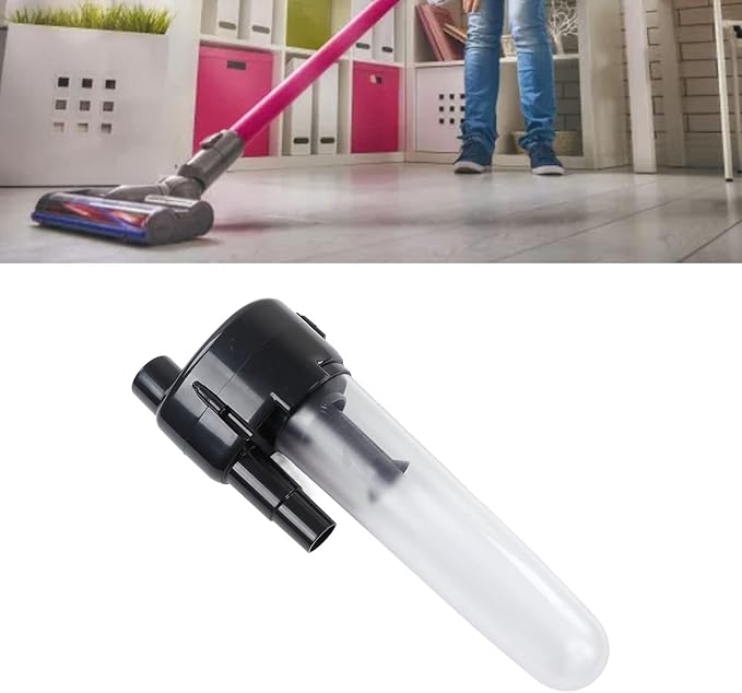 Vacuum Cleaner Filter Dust Collector, ABS Material with 2 Connectors for 32mm and 34.5mm Hoses - Motor Protection, Easy Cleaning, Durable and Lightweight Design