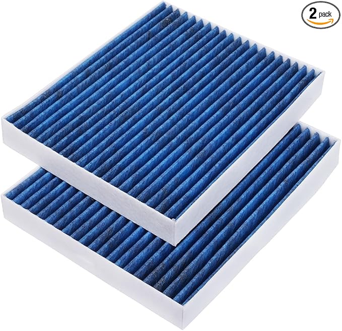 2-Pack HEPA Cabin Air Filter Fits for Sonata Hybrid 16-19, Optima 16-20, Nexo 19-23, Cadenza 17-19, Telluride 20-21 Activated Carbon Cabin Filter Replacement CF12159 Car Accessories