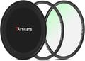 7artisans Nano Magnetic Filter UV Filter ND Light Reduction Filter/CPL Polarization Filter/GND Gradient Filter/Black Mist 1/4 Portrait Photography Filter Suitable for Lens(67mm Black Mist 1/4)