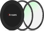 7artisans Nano Magnetic Filter UV Filter ND Light Reduction Filter/CPL Polarization Filter/GND Gradient Filter/Black Mist 1/4 Portrait Photography Filter Suitable for Lens(67mm Black Mist 1/4)