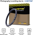 58mm Lens to 55mm Camera Lens Adapter,58mm-55mm Filter Step-Down Ring,Compatible All 55mm Filter Accessory.Made from CNC Machined