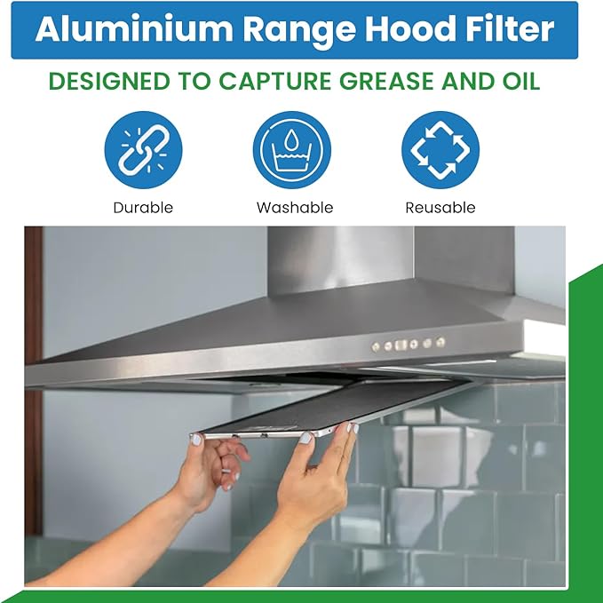 Filter Everything Replacement Filter Nutone12537-000 Compatible Replacement Round Grease Filters - Hood Filter Traps Smoke for Cleaner Air - Vent Filters for a Healthier Kitchen - 1-1/2 x 3/32