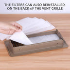 Complete Air Vent Filters Kit- 98‘’ x 18'' Electrostatic Media With 157" of Installation Tape 36+ Filters per Roll for HVAC, AC & Heating Intake Registers & Grilles