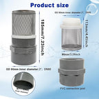 3" Stainless Steel Filter DN80 Suction Strainers Used to Remove Debris and Reduce Solid Entry（1pcs）